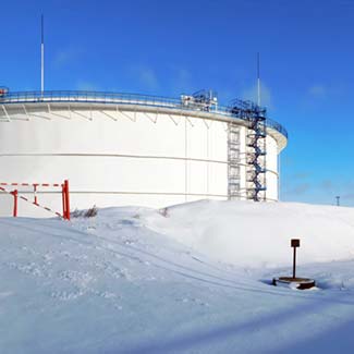 Alaska fuel and oil storage tanks